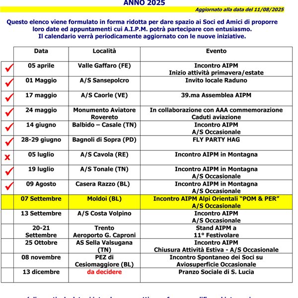 Calendario 2025
